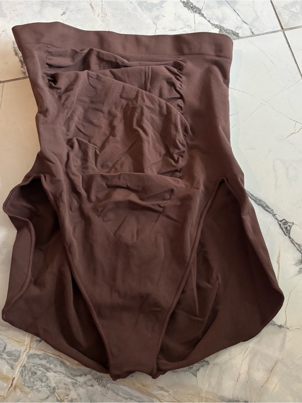 SKIMS Brown Seamless Shaping Briefs